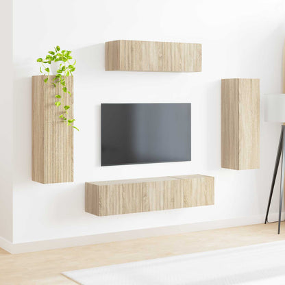 TV Cabinet 5 pcs Sonoma Oak