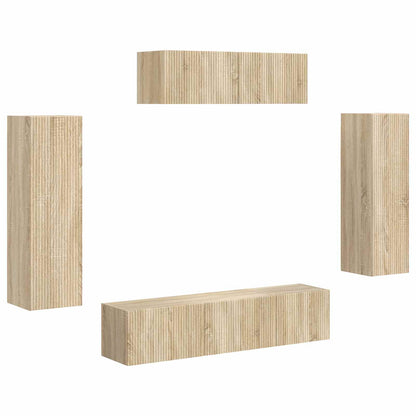 TV Cabinet 5 pcs Sonoma Oak