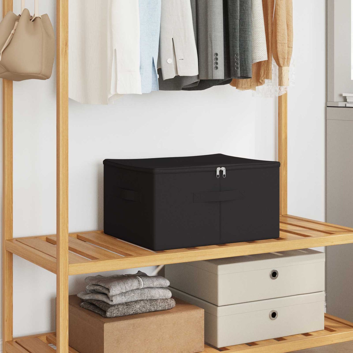 Storage Box 6 pcs Anthracite 43 x 34 x 23 cm Non-woven fabric