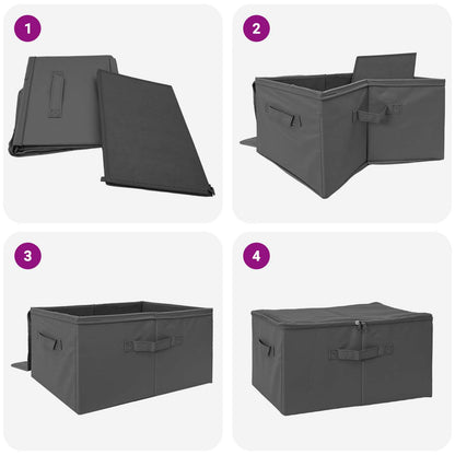 Storage Box 24 pcs Non-woven fabric 43 x 34 x 23 cm 33.6 L