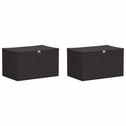 Storage Box 2 pcs Anthracite 55 x 35 x 32 cm Non-woven fabric