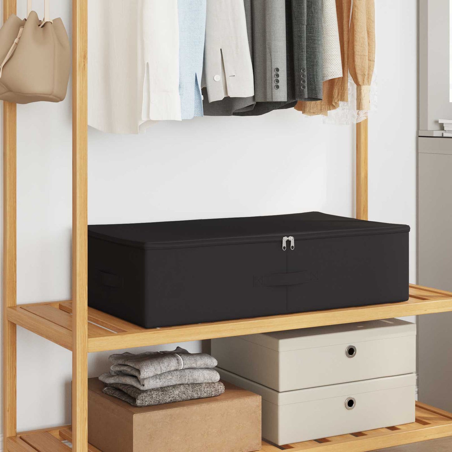 Storage Box 6 pcs Anthracite 70 x 40 x 18 cm Non-woven fabric