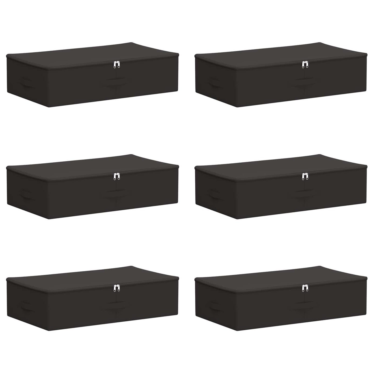 Storage Box 6 pcs Anthracite 70 x 40 x 18 cm Non-woven fabric