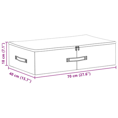 Storage Box 6 pcs Anthracite 70 x 40 x 18 cm Non-woven fabric
