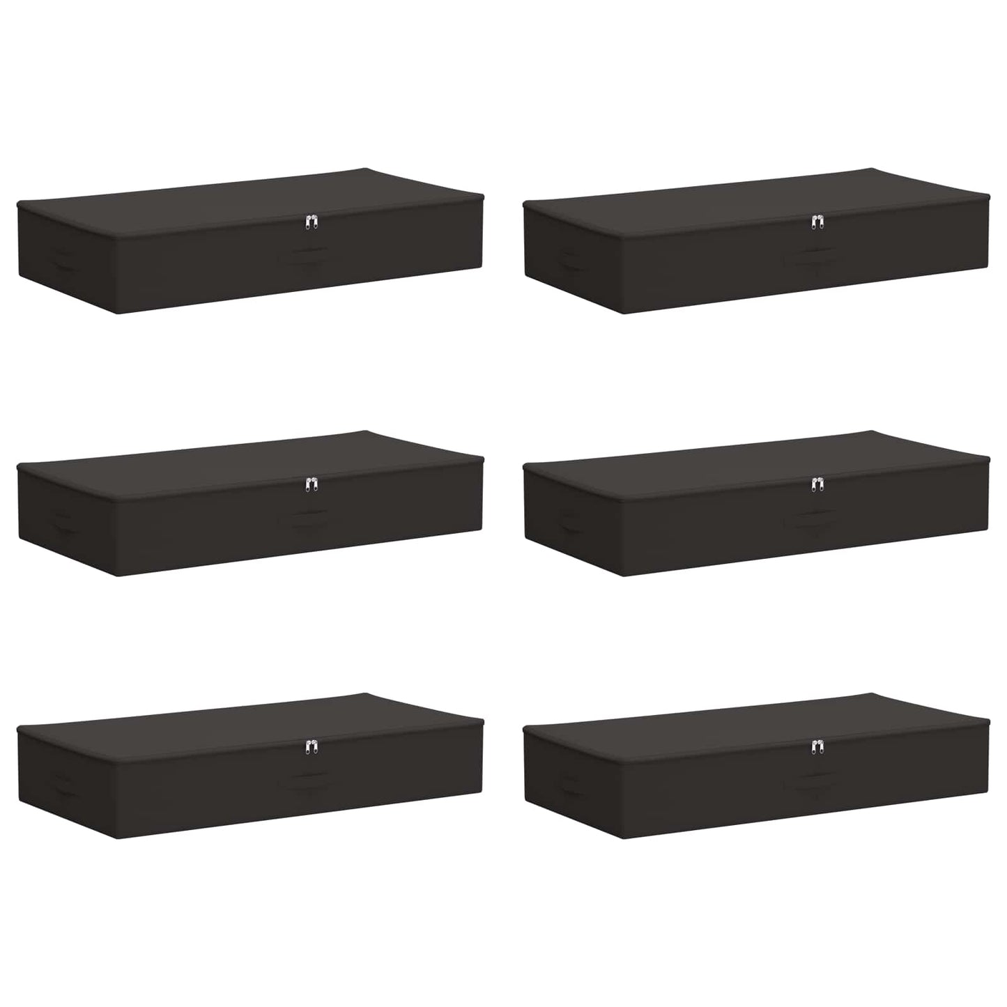 Storage Box 6 pcs Anthracite 100 x 50 x 18 cm Non-woven fabric