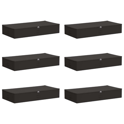 Storage Box 6 pcs Anthracite 100 x 50 x 18 cm Non-woven fabric