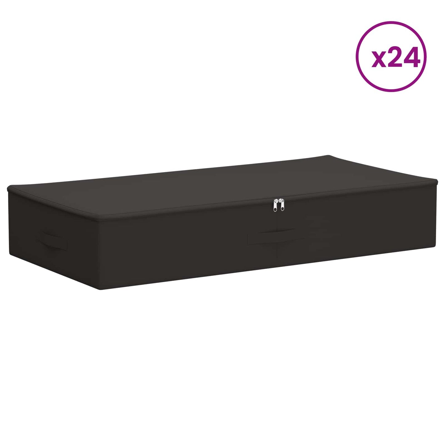 Storage Box 24 pcs Anthracite 100 x 50 x 18 cm Non-woven fabric