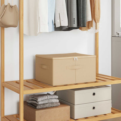 Storage Box 24 pcs Cream 50 x 30 x 25 cm Non-woven fabric