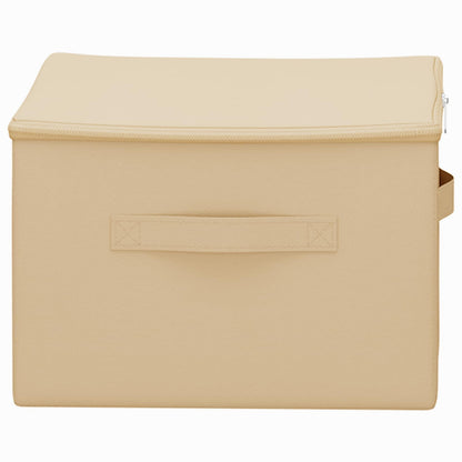 Storage Box 24 pcs Cream 50 x 30 x 25 cm Non-woven fabric