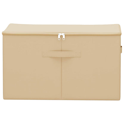 Storage Box 2 pcs Cream 55 x 35 x 32 cm Non-woven fabric