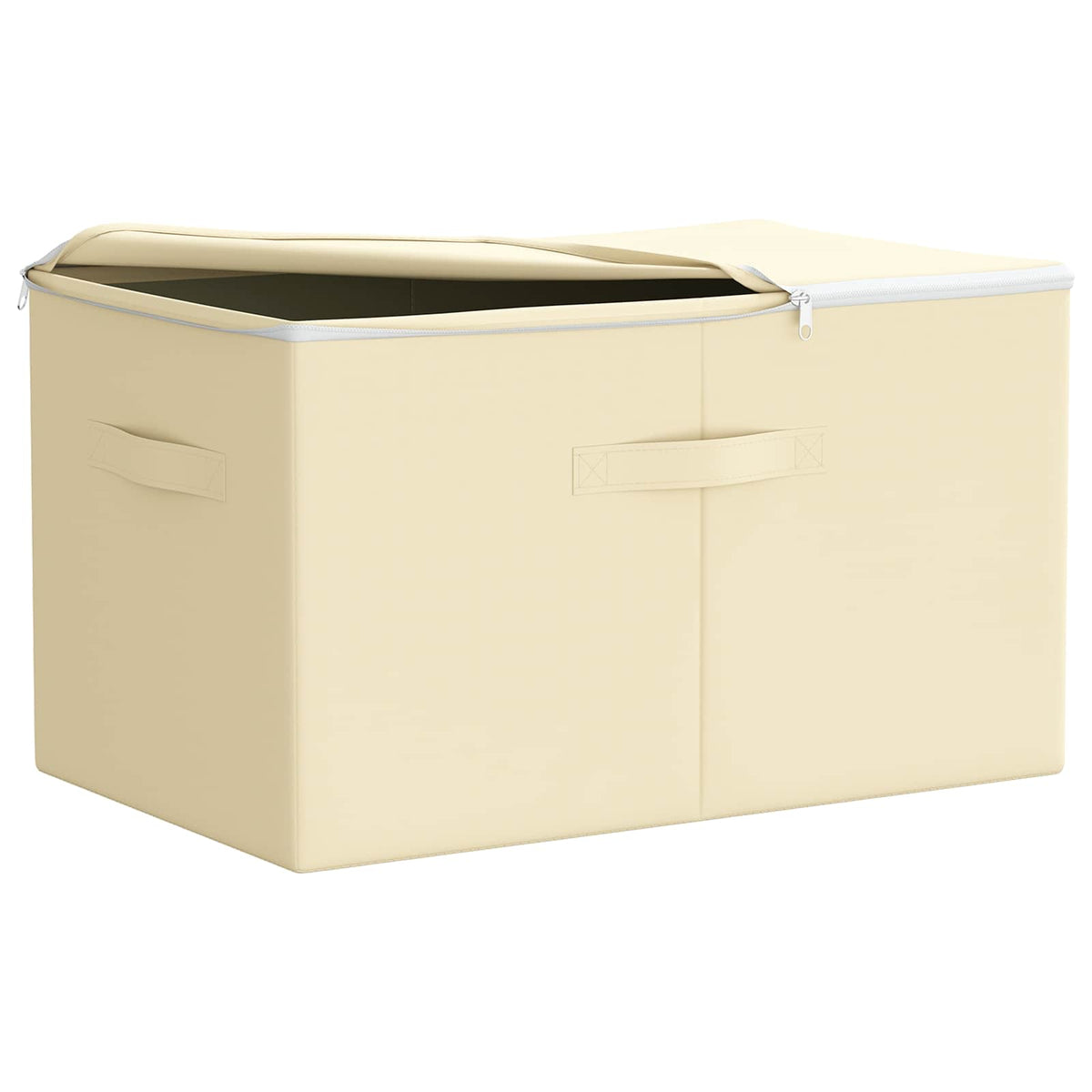 Storage Box 6 pcs Non-woven fabric 60 x 43 x 35 cm 90.3 L Cream