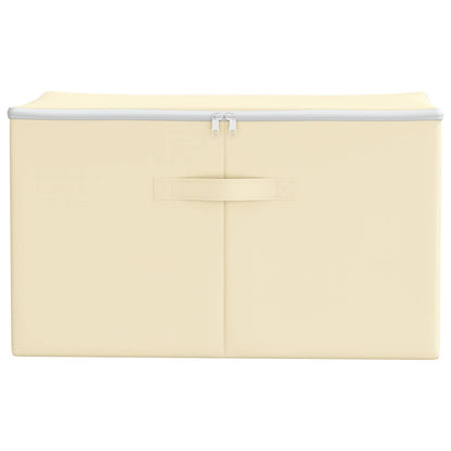 Storage Box 6 pcs Non-woven fabric 60 x 43 x 35 cm 90.3 L Cream