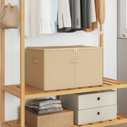 Storage Box 24 pcs Cream 60 x 43 x 35 cm Non-woven fabric
