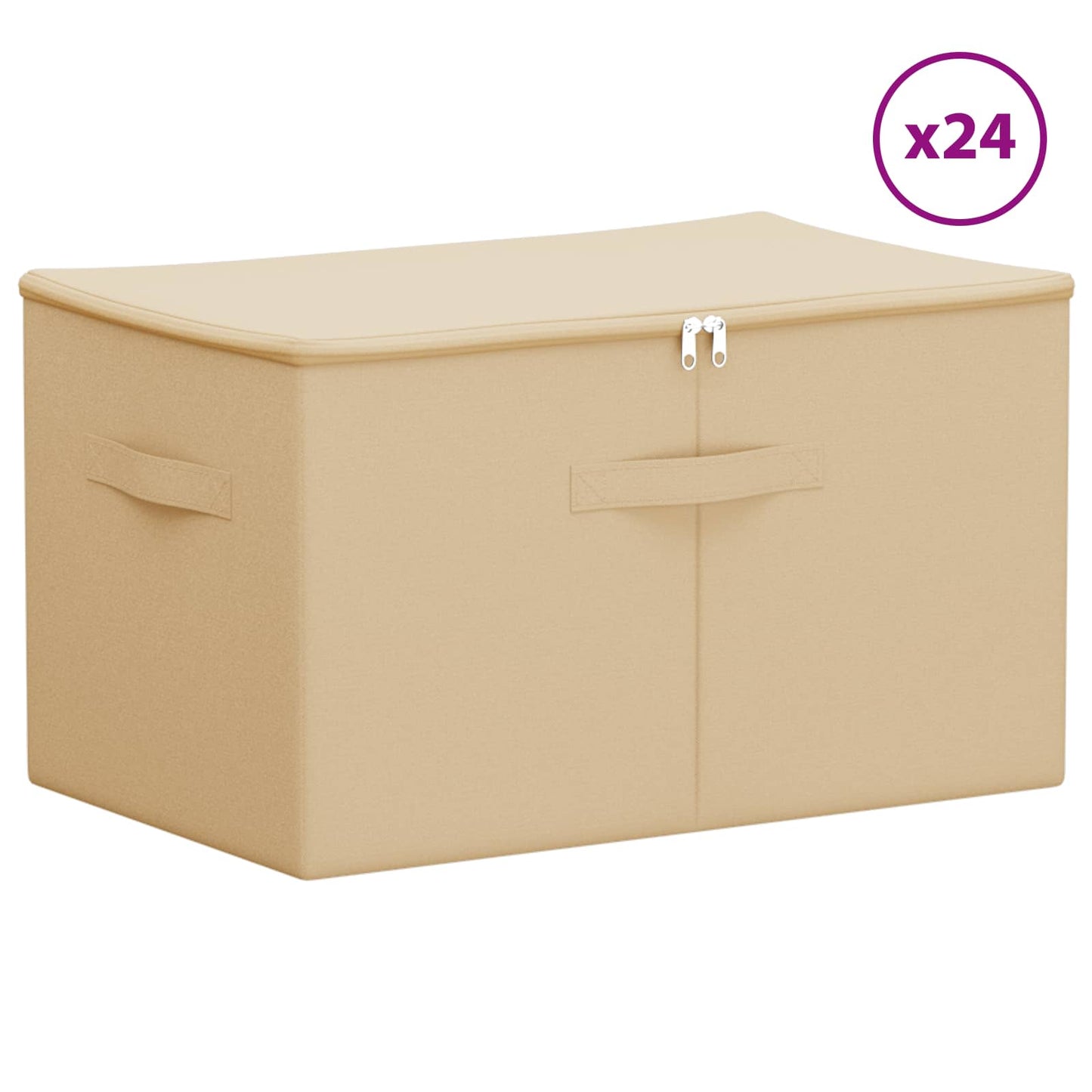 Storage Box 24 pcs Non-woven fabric 60 x 43 x 35 cm 90.3 L