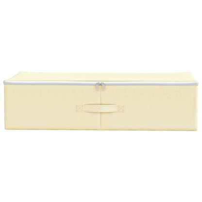Storage Box 6 pcs Non-woven fabric 70 x 40 x 18 cm 50.4 L Cream
