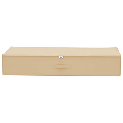 Storage Box 2 pcs Cream 100 x 50 x 18 cm Non-woven fabric