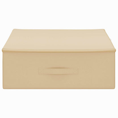 Storage Box 2 pcs Cream 100 x 50 x 18 cm Non-woven fabric