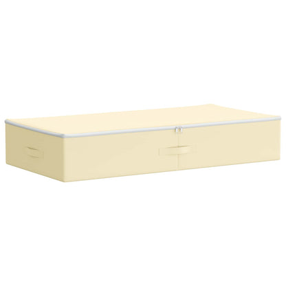 Storage Box 24 pcs Non-woven fabric 100 x 50 x 18 cm 90 L Cream