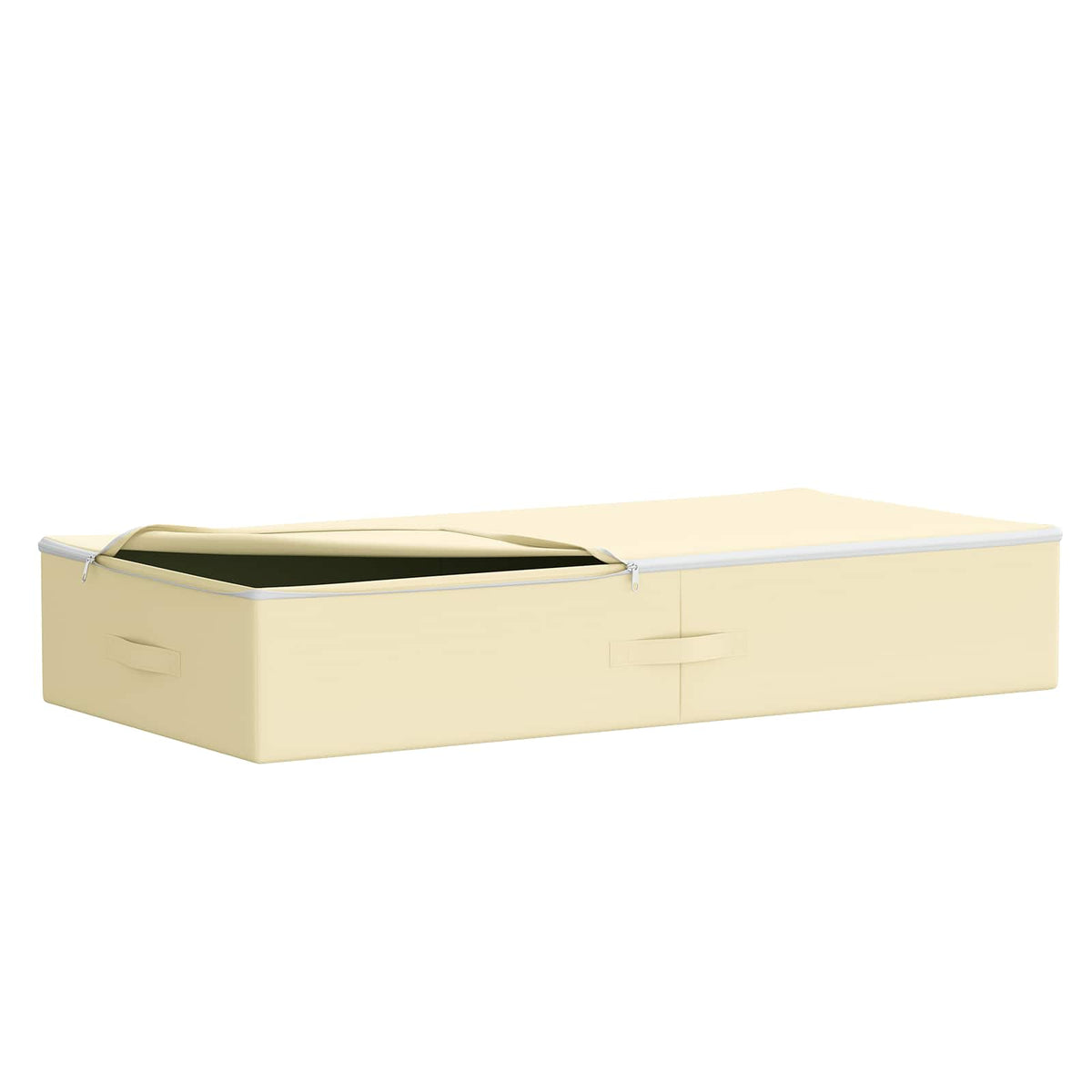 Storage Box 24 pcs Non-woven fabric 100 x 50 x 18 cm 90 L Cream