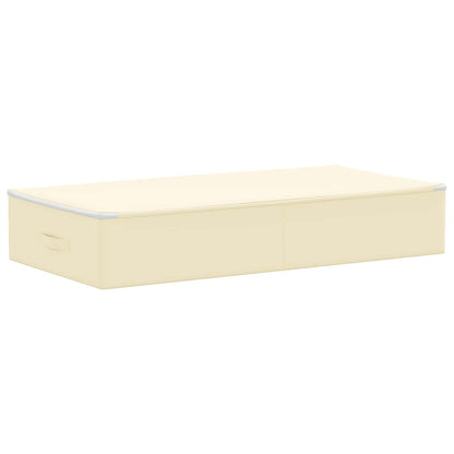 Storage Box 24 pcs Non-woven fabric 100 x 50 x 18 cm 90 L Cream