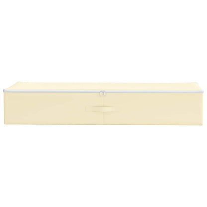 Storage Box 24 pcs Non-woven fabric 100 x 50 x 18 cm 90 L Cream
