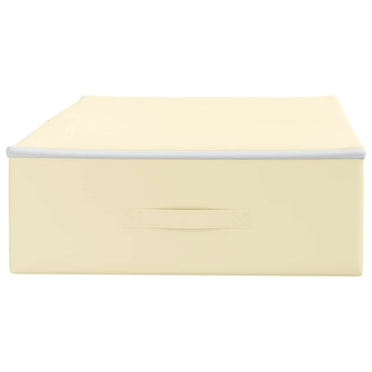 Storage Box 24 pcs Non-woven fabric 100 x 50 x 18 cm 90 L Cream