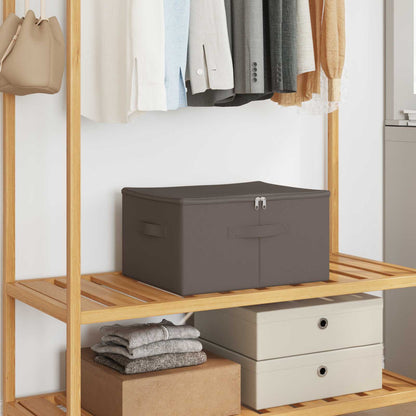 Storage Box 24 pcs Grey 50 x 30 x 25 cm Non-woven fabric