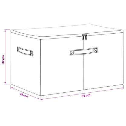 Storage Box 6 pcs Non-woven fabric 55 x 35 x 32 cm 61.6 L