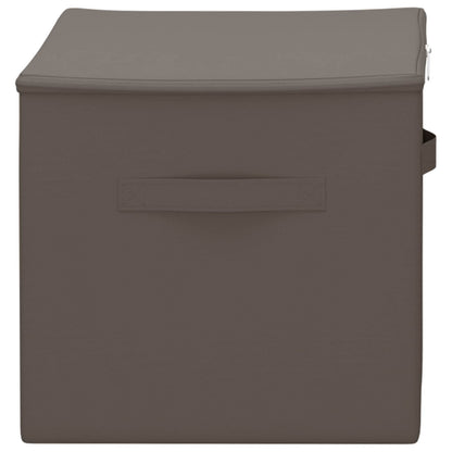 Storage Box 24 pcs Grey 55 x 35 x 32 cm Non-woven fabric