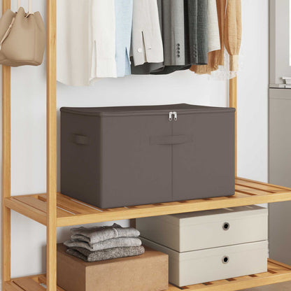 Storage Box 6 pcs Grey 60 x 43 x 35 cm Non-woven fabric