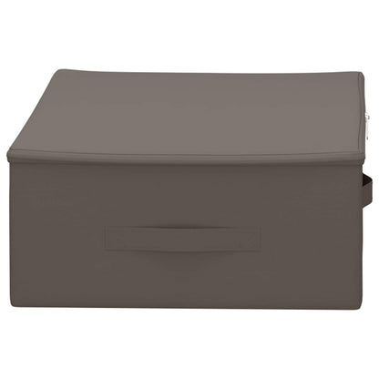 Storage Box 24 pcs Grey 70 x 40 x 18 cm Non-woven fabric