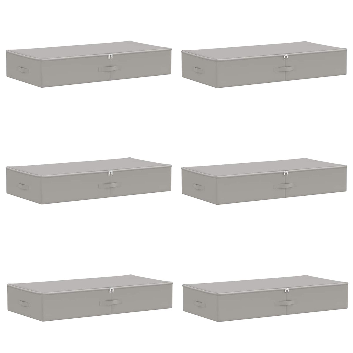 Storage Box 6 pcs Non-woven fabric 90 x 48 x 15 cm 64.8 L Grey