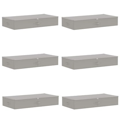 Storage Box 6 pcs Non-woven fabric 90 x 48 x 15 cm 64.8 L Grey
