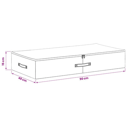 Storage Box 6 pcs Non-woven fabric 90 x 48 x 15 cm 64.8 L Grey