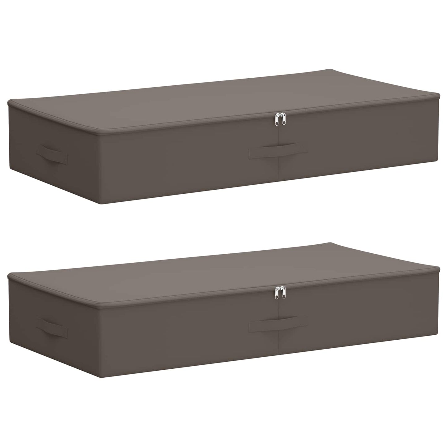 Storage Box 2 pcs Grey 100 x 50 x 18 cm Non-woven fabric