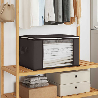 Storage Box with Transparent Side Window 2 pcs Anthracite