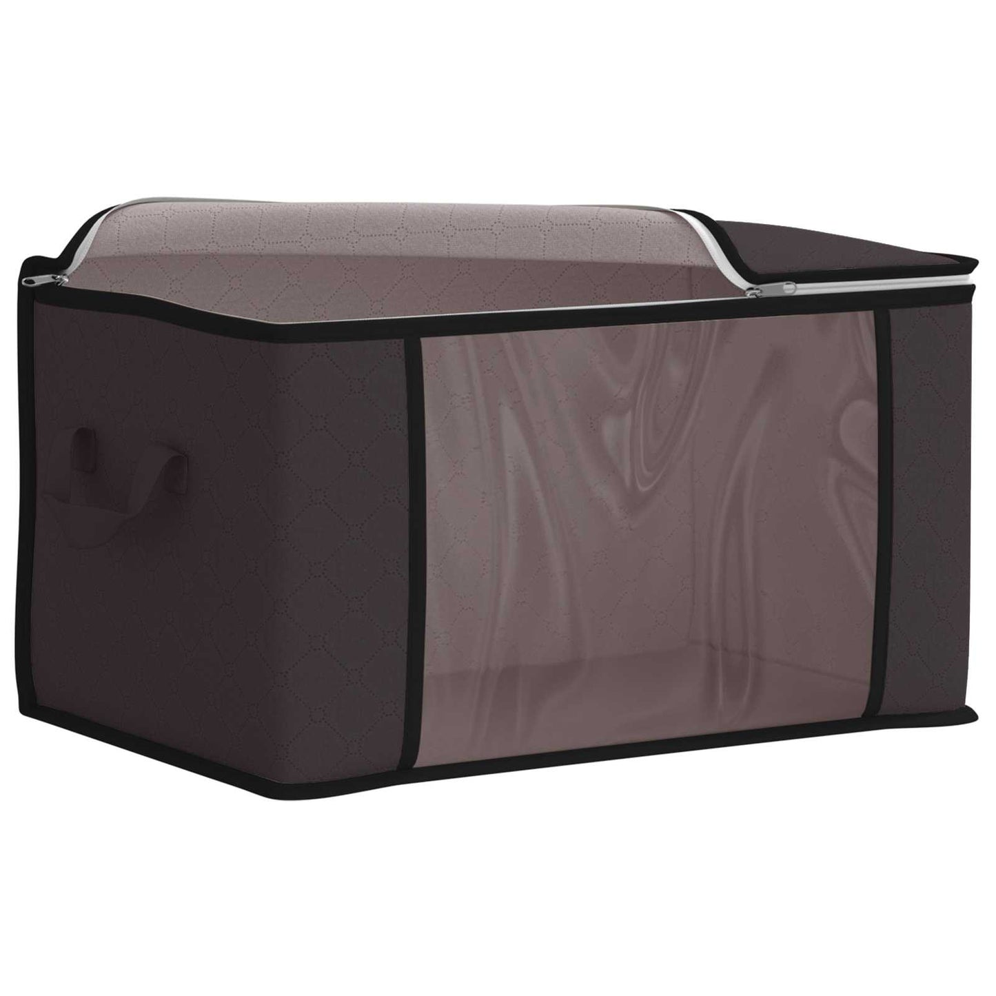 Storage Box with Transparent Side Window 2 pcs Anthracite