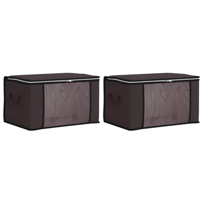 Storage Box with Transparent Side Window 2 pcs Anthracite