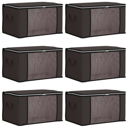 Storage Box with Transparent Side Window 6 pcs Anthracite
