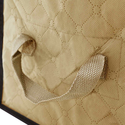 Storage Box with Transparent Side Window 2 pcs Cream
