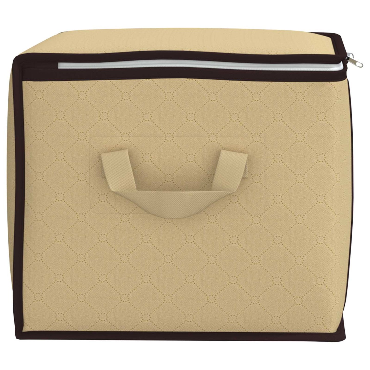 Storage Box with Transparent Side Window 6 pcs Cream