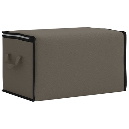 Storage Box with Transparent Side Window Grey 50 x 30 x 25 cm