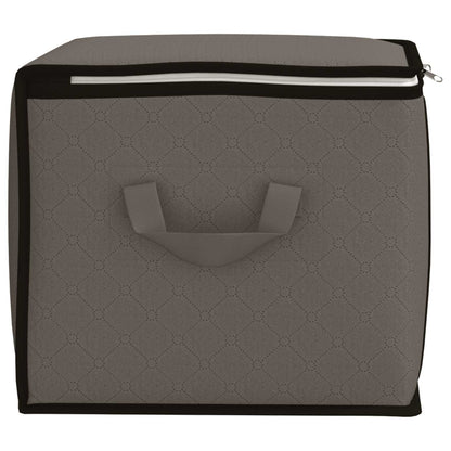 Storage Box with Transparent Side Window 2 pcs Grey