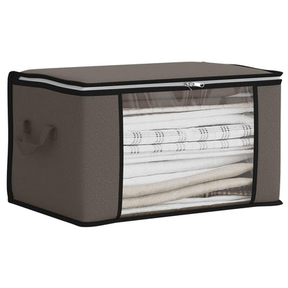 Storage Box with Transparent Side Window 6 pcs Grey