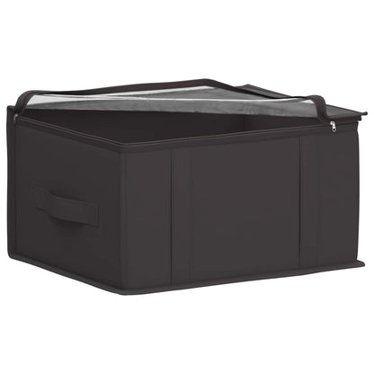Storage Box with Transparent Top Window 2 pcs Anthracite