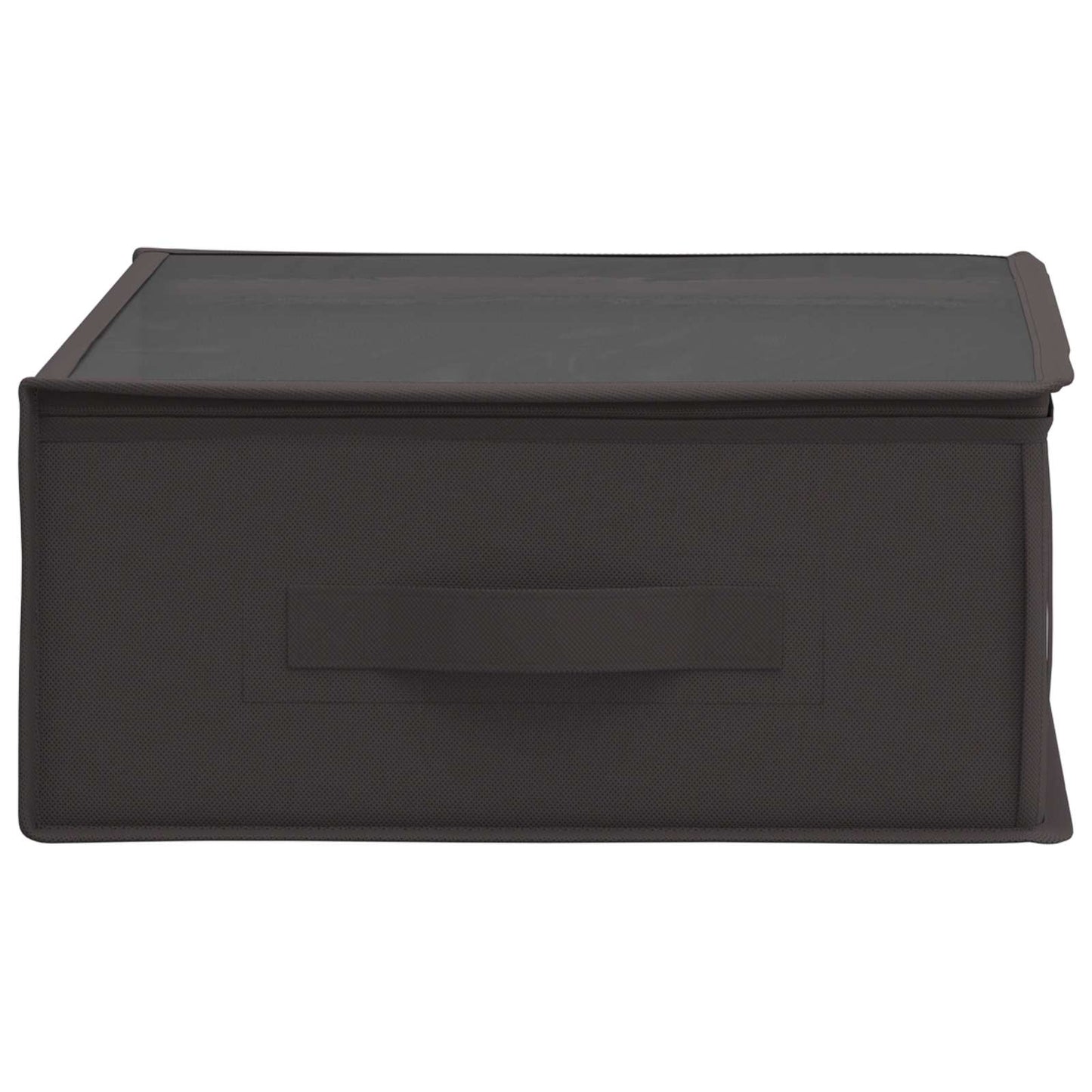 Storage Box with Transparent Top Window 2 pcs Anthracite