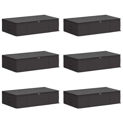 Storage Box with Transparent Top Window 6 pcs Anthracite