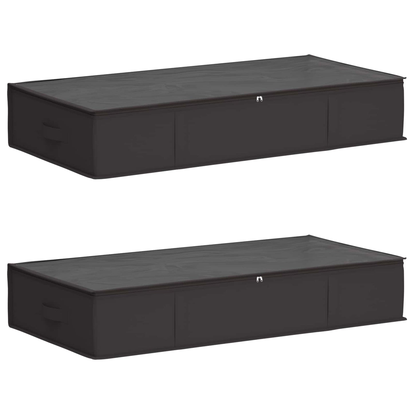 Storage Box with Transparent Top Window 2 pcs Anthracite