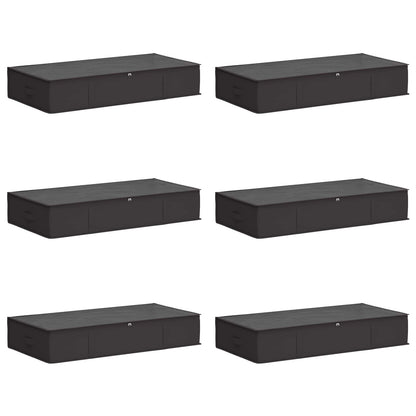 Storage Box with Transparent Top Window 6 pcs Anthracite