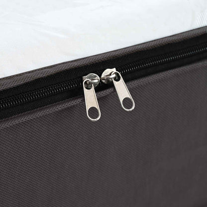 Storage Box with Transparent Top Window 2 pcs Anthracite